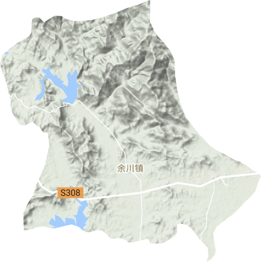 余川鎮地形圖