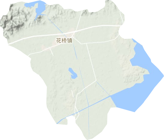 花橋鎮(zhèn)地形圖