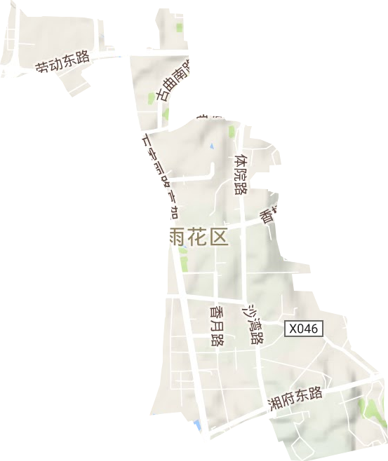 圭塘街道地形圖