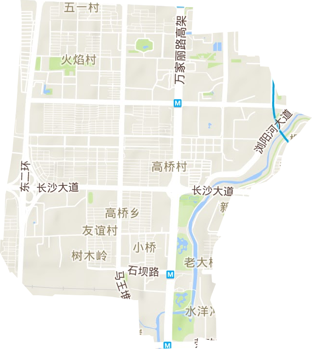 高橋街道地形圖
