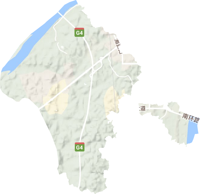 馬家河鎮地形圖