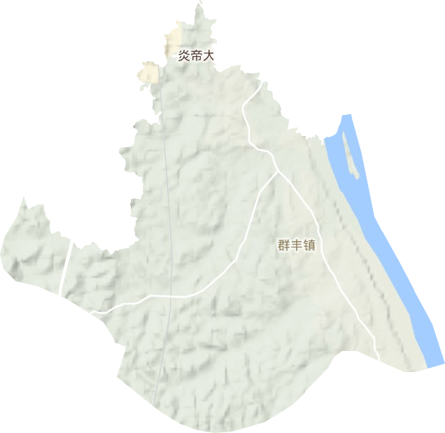 群豐鎮地形圖