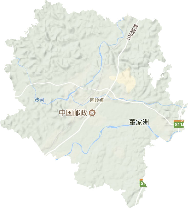網嶺鎮地形圖