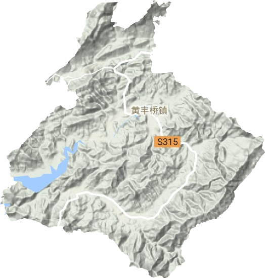 黃豐橋鎮(zhèn)地形圖