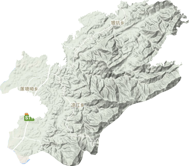 蓮塘坳鎮(zhèn)地形圖