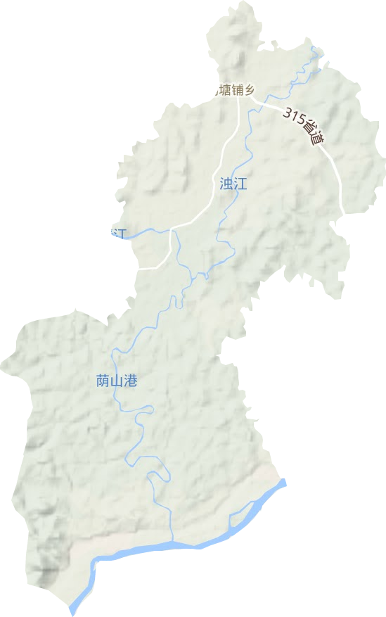 鴨塘鋪鄉地形圖