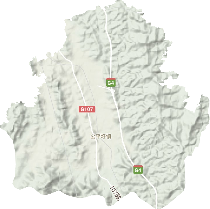 公平圩鎮地形圖