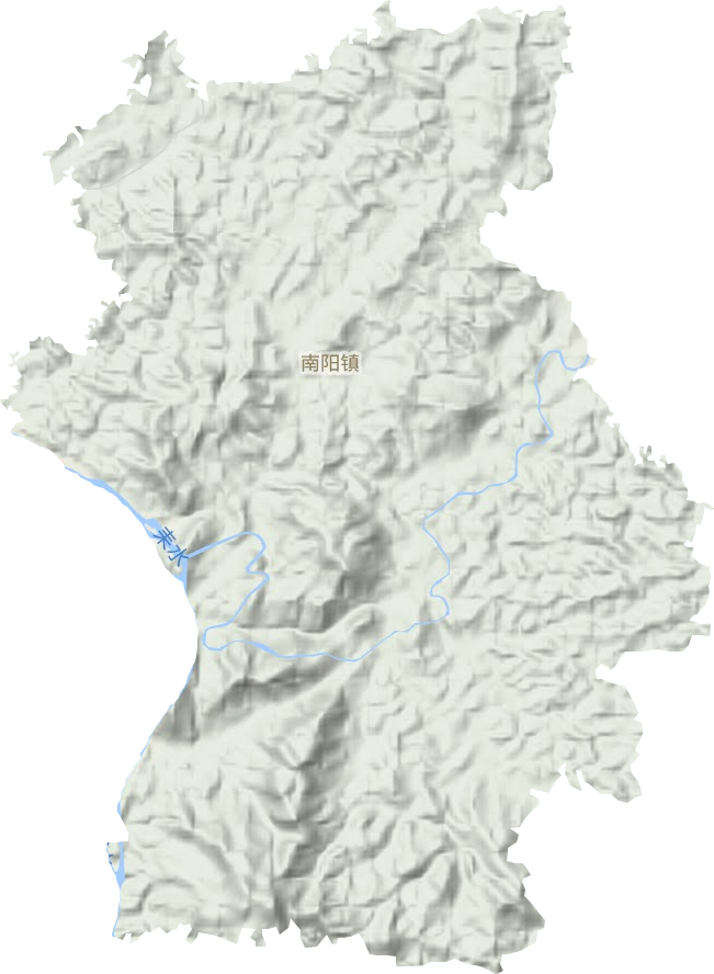 南陽(yáng)鎮(zhèn)地形圖