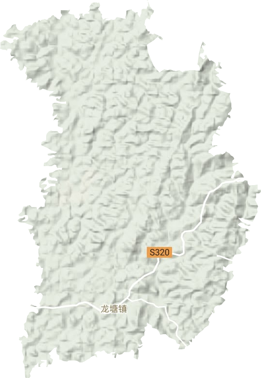 龍塘鎮地形圖