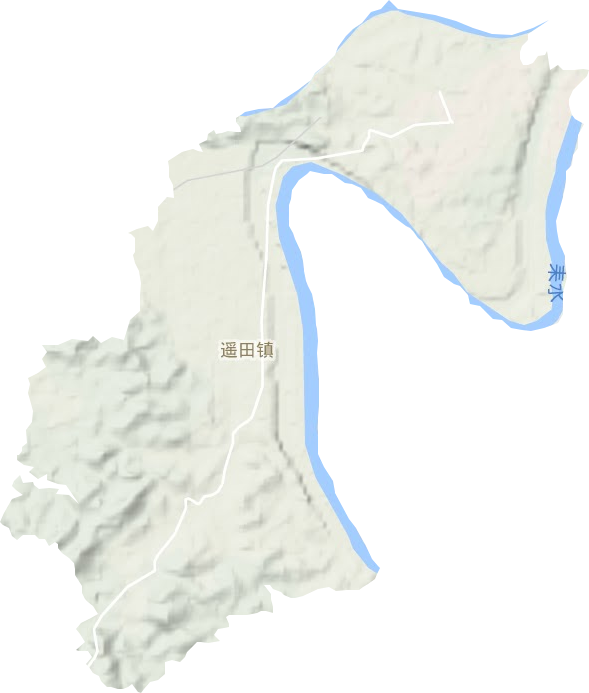 遙田鎮地形圖
