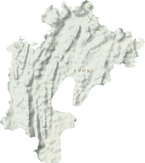 太平圩鄉地形圖