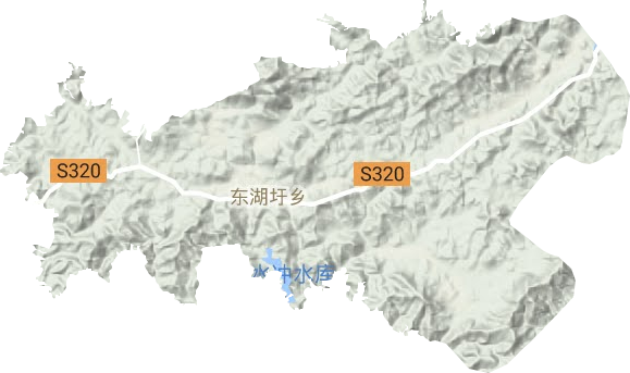 東湖圩鄉地形圖