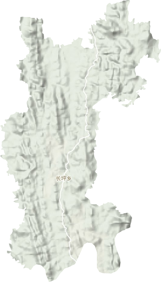 長坪鄉地形圖