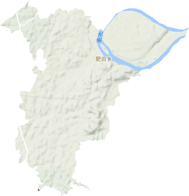 肥田鄉地形圖
