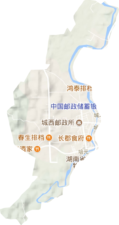 培元街道地形圖