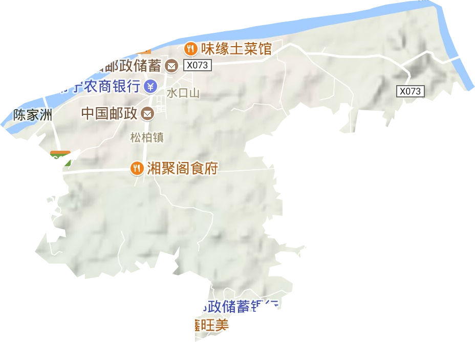 水口山街道地形圖
