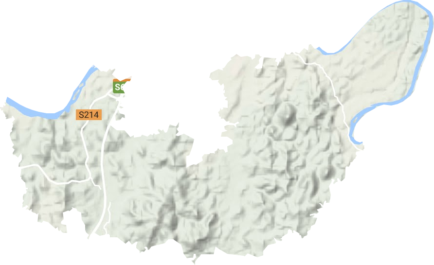 松柏鎮地形圖