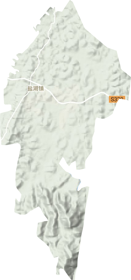 鹽湖鎮地形圖