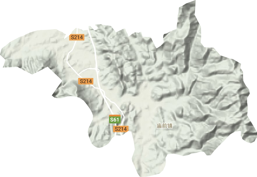 廟前鎮(zhèn)地形圖