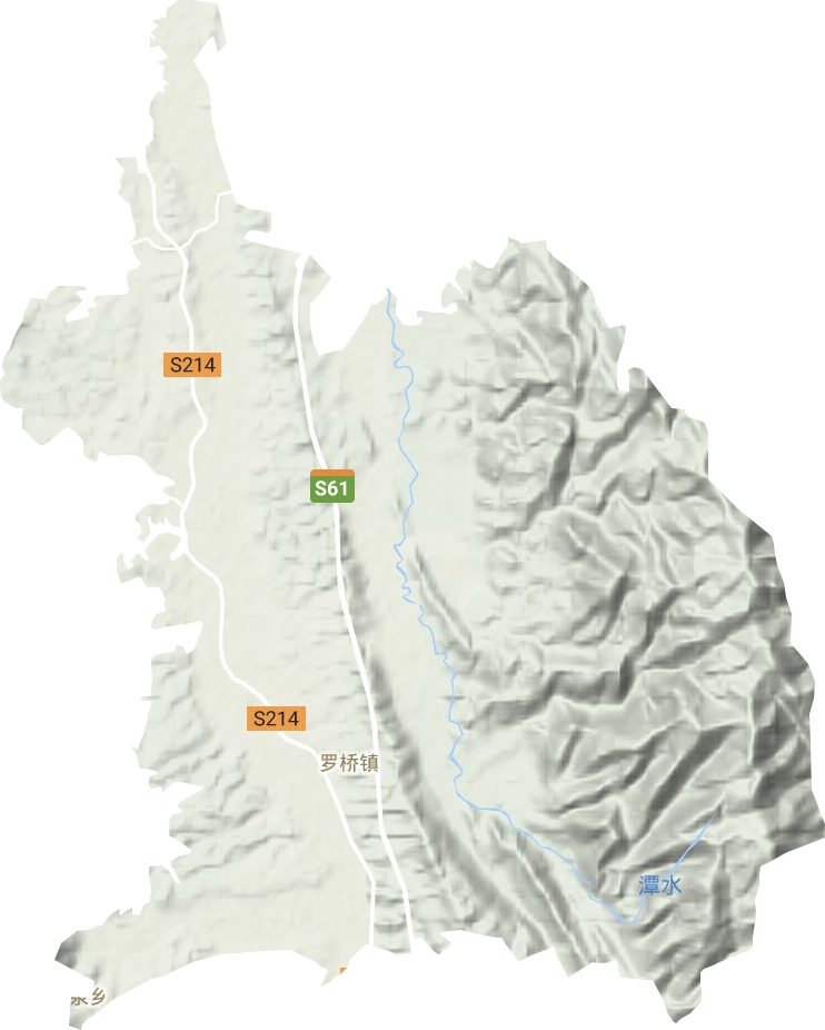 羅橋鎮(zhèn)地形圖