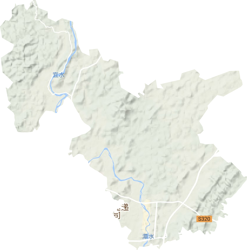 宜潭鄉地形圖