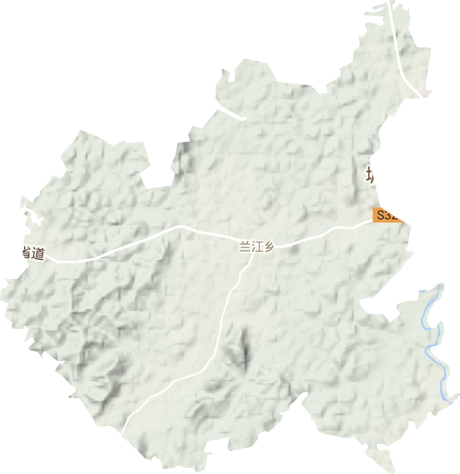 蘭江鄉(xiāng)地形圖