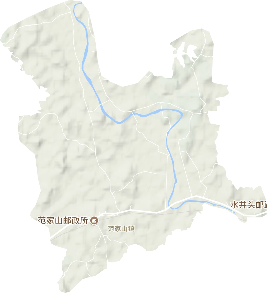 范家山鎮(zhèn)地形圖