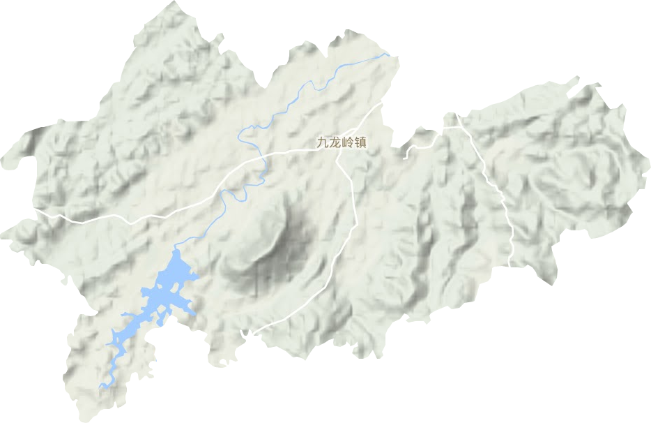 九龍嶺鎮(zhèn)地形圖