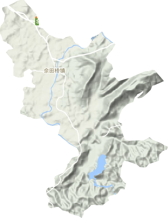 佘田橋鎮地形圖