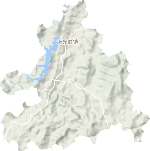 流光嶺鎮(zhèn)地形圖