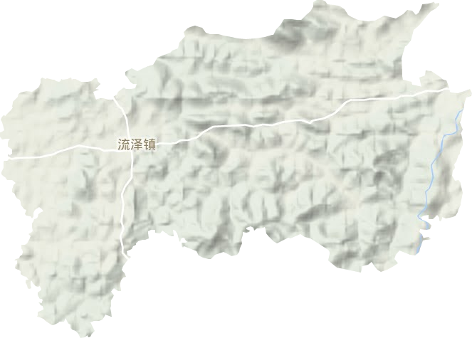 流澤鎮(zhèn)地形圖