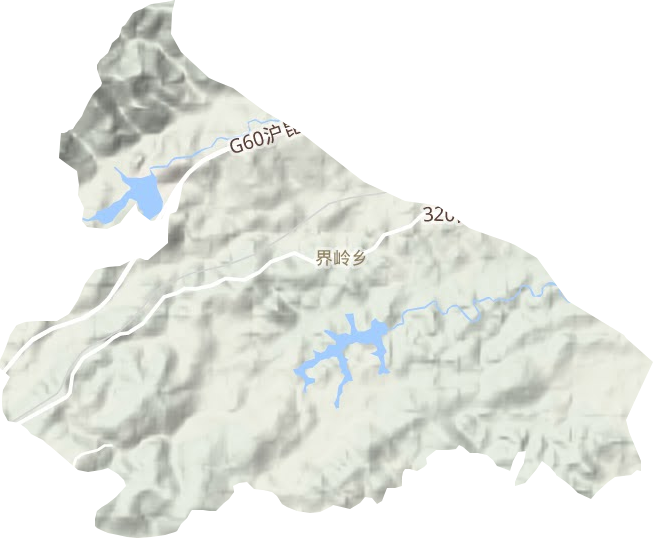 界嶺鄉(xiāng)地形圖