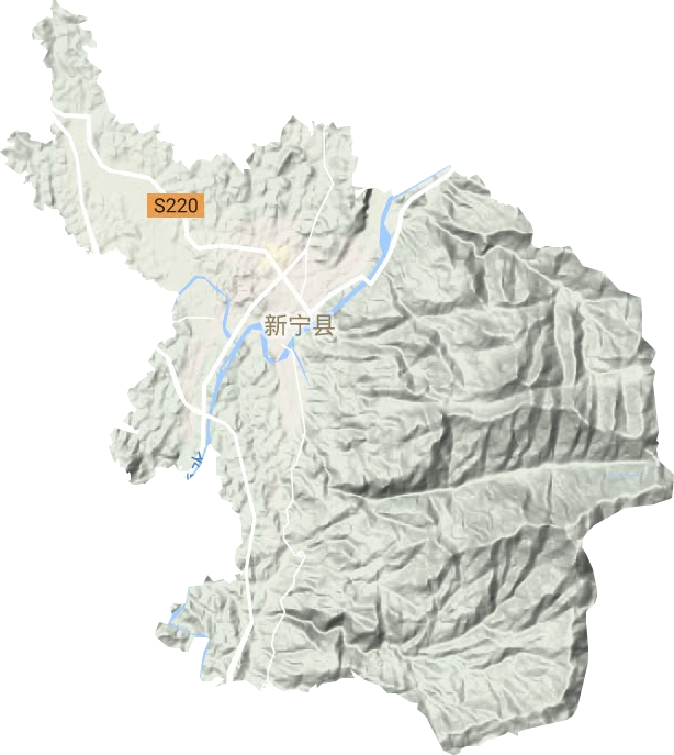 金石鎮(zhèn)地形圖
