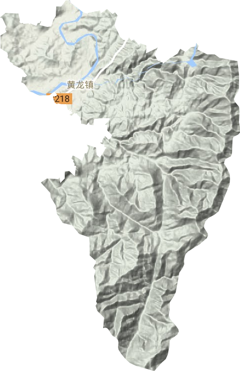 黃龍鎮地形圖