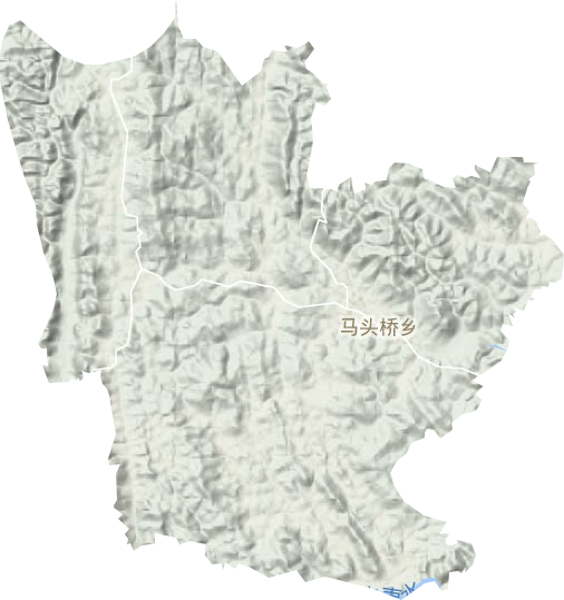馬頭橋鎮地形圖