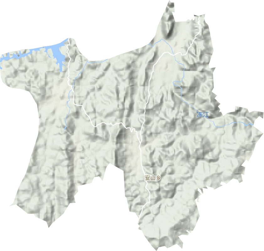 安山鄉地形圖