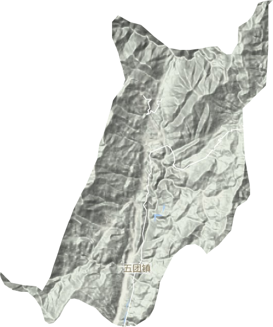 五團(tuán)鎮(zhèn)地形圖