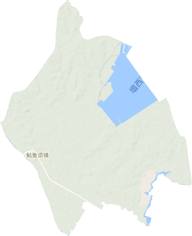 鲇魚須鎮地形圖