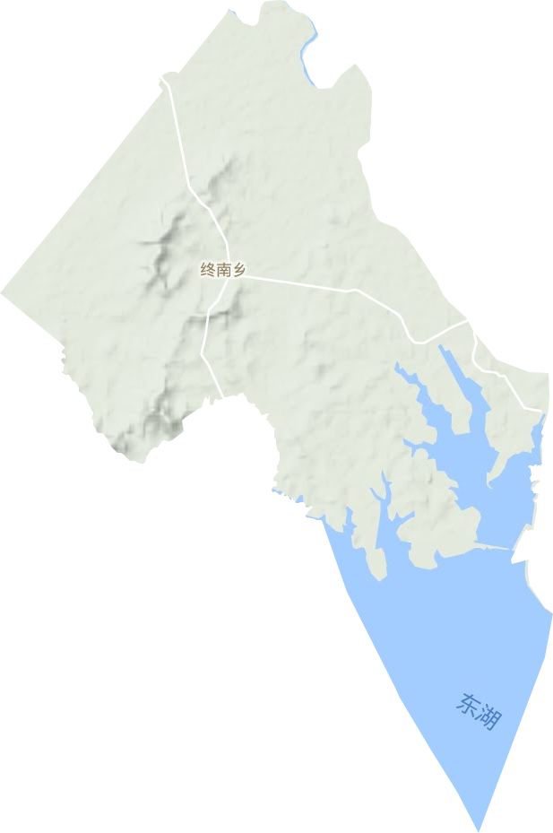 終南鄉(xiāng)地形圖