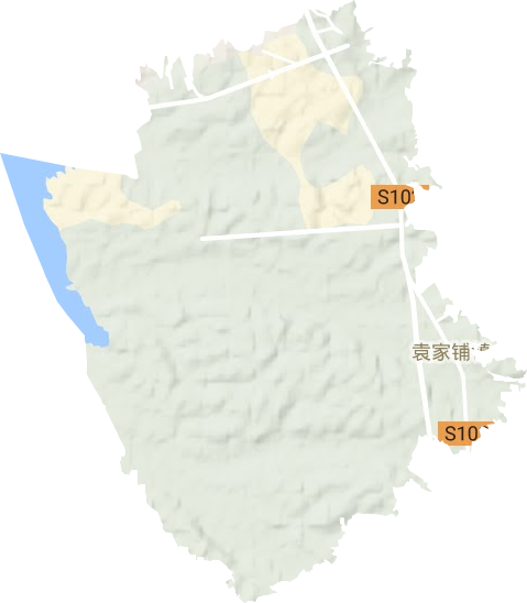 袁家鋪鎮地形圖