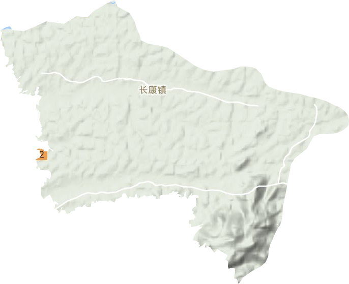 長康鎮地形圖