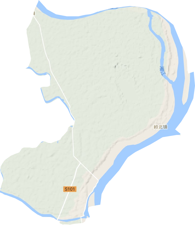 嶺北鎮地形圖