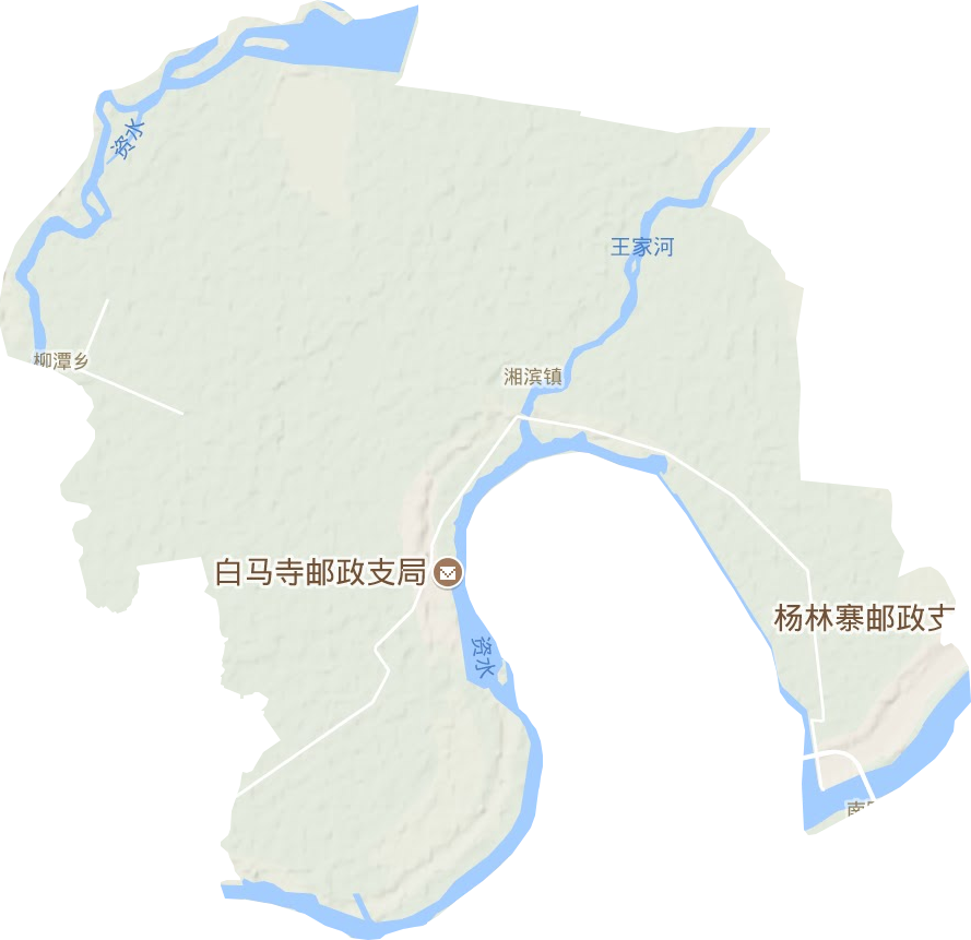 湘濱鎮地形圖
