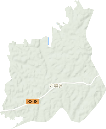 六塘鄉地形圖