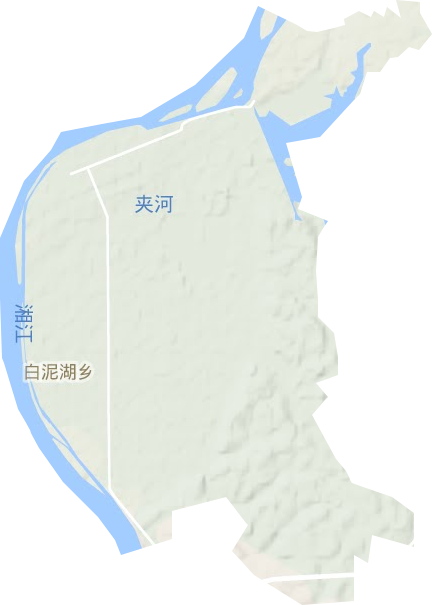 白泥湖鄉地形圖