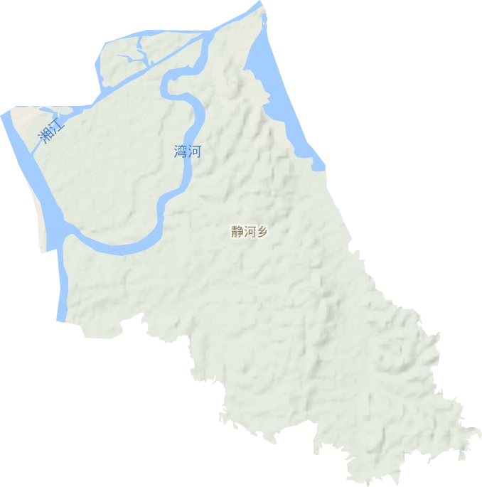 靜河鄉地形圖
