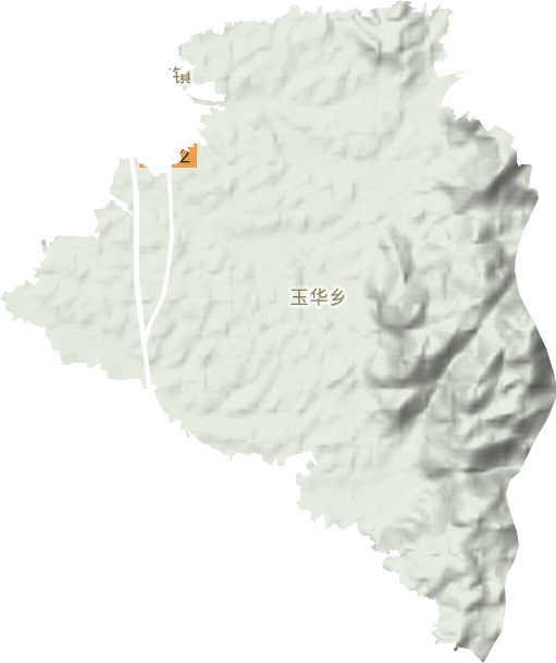 玉華鄉(xiāng)地形圖