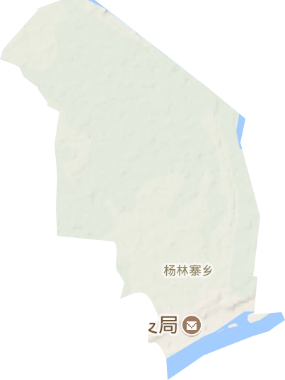 楊林寨鄉地形圖