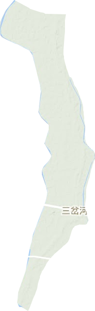 三岔河鎮地形圖