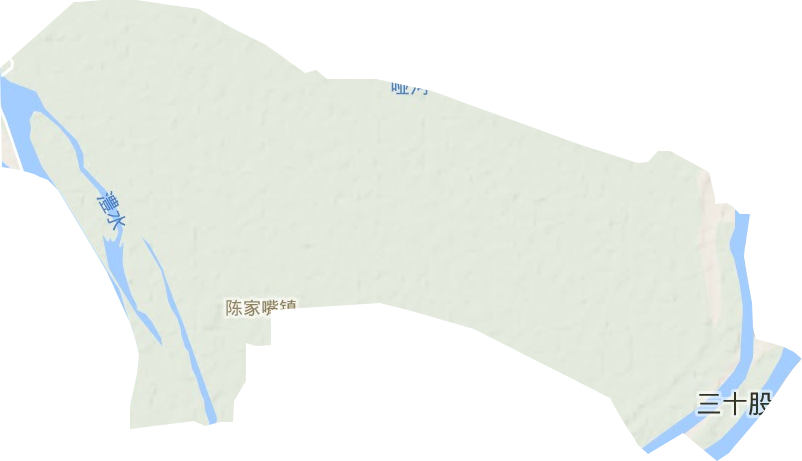 陳家嘴鎮(zhèn)地形圖